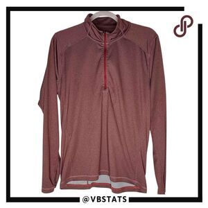 Rhone Men's Sequoia 1/4 Zip‎ Polartec Long Sleeve Pullover Shirt Red Size Medium